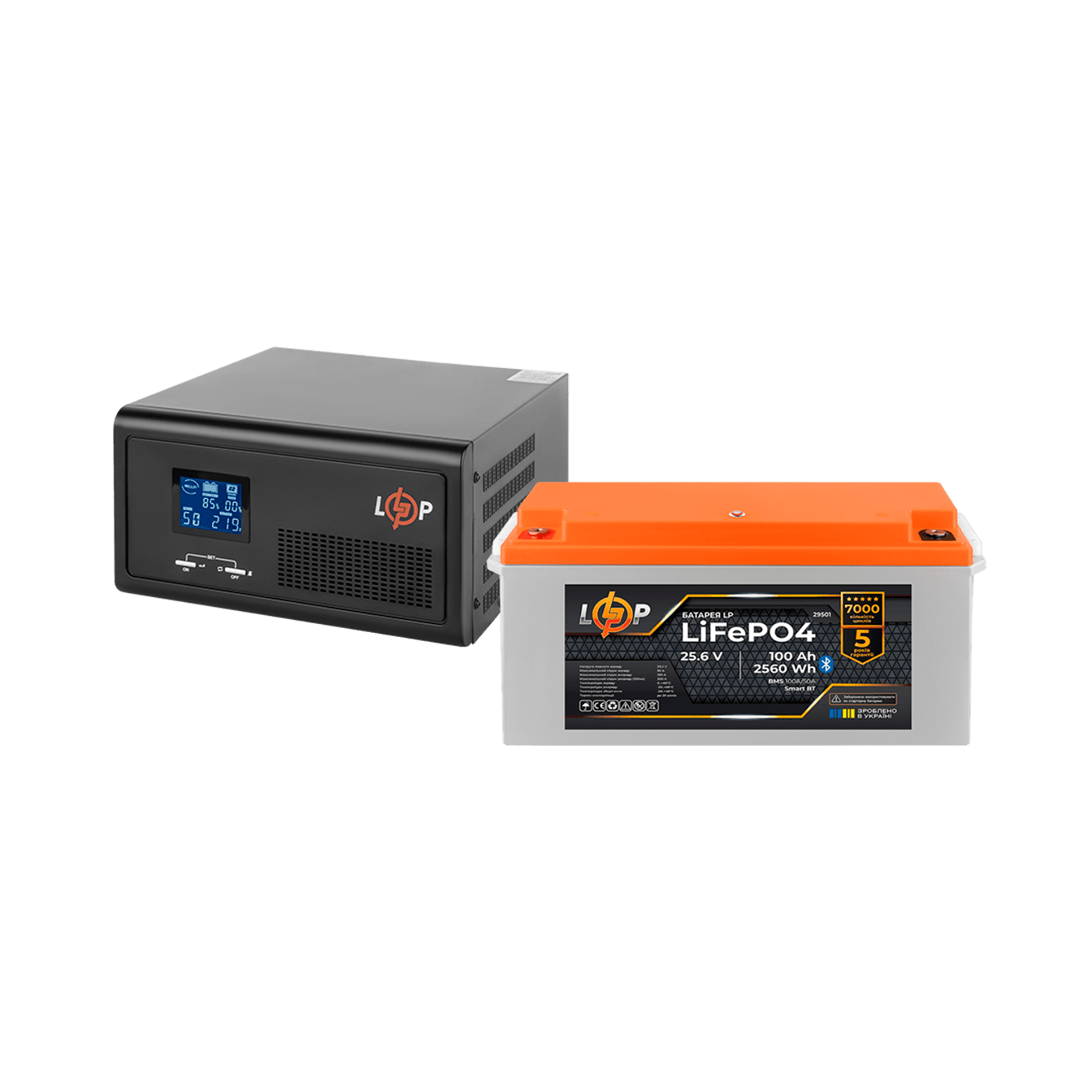 Комплект резервного живлення LP(LogicPower) ДБЖ + літієва (LiFePO4) батарея (UPS В2300 + АКБ LiFePO4 2560W)