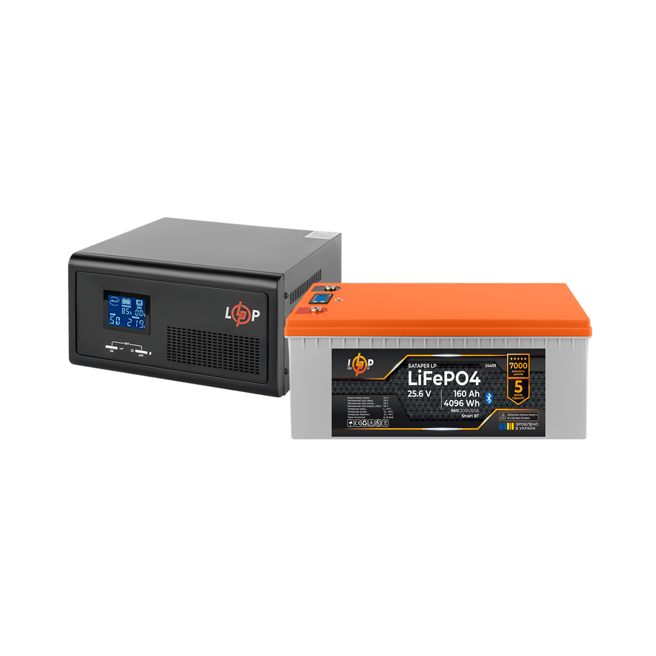 Комплект резервного живлення LP(LogicPower) ДБЖ + літієва (LiFePO4) батарея (UPS В2300 + АКБ LiFePO4 4096W)