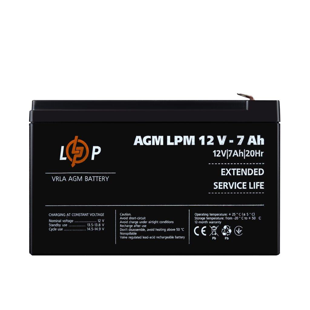 Аккумулятор AGM LPM 12V - 7 Ач