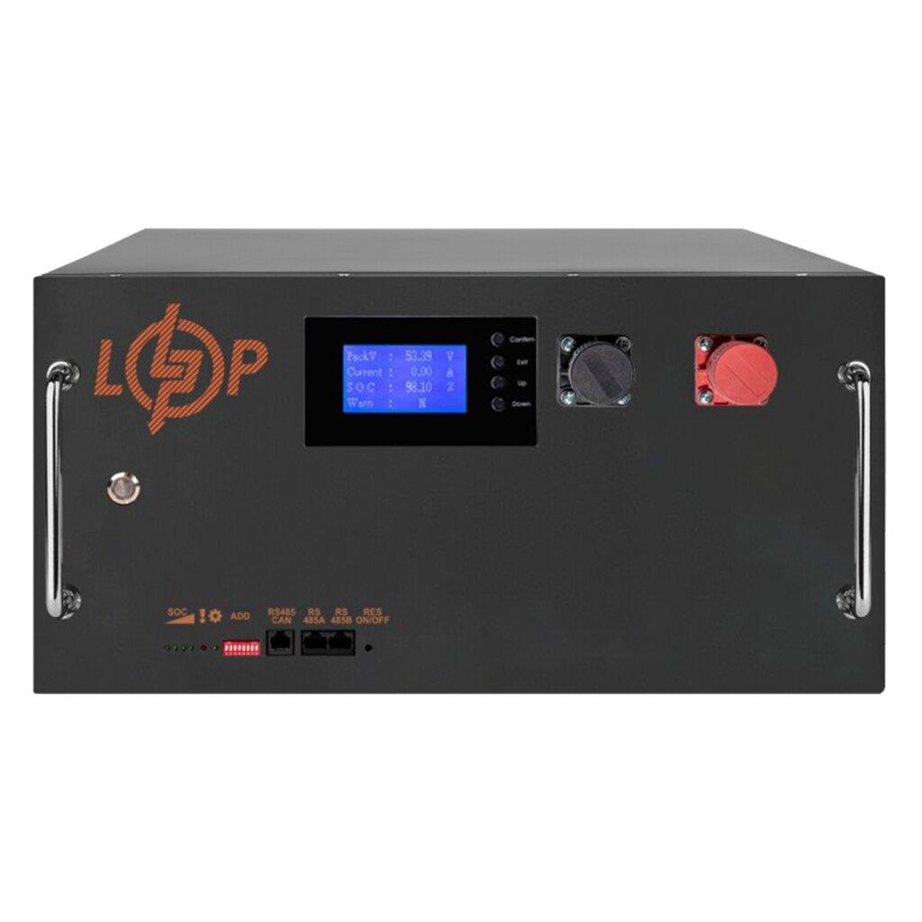 Акумулятор LP LiFePO4 51,2V - 160 Ah (8192Wh) (BMS SP 150A/100А) RM RS485/CAN LCD BL