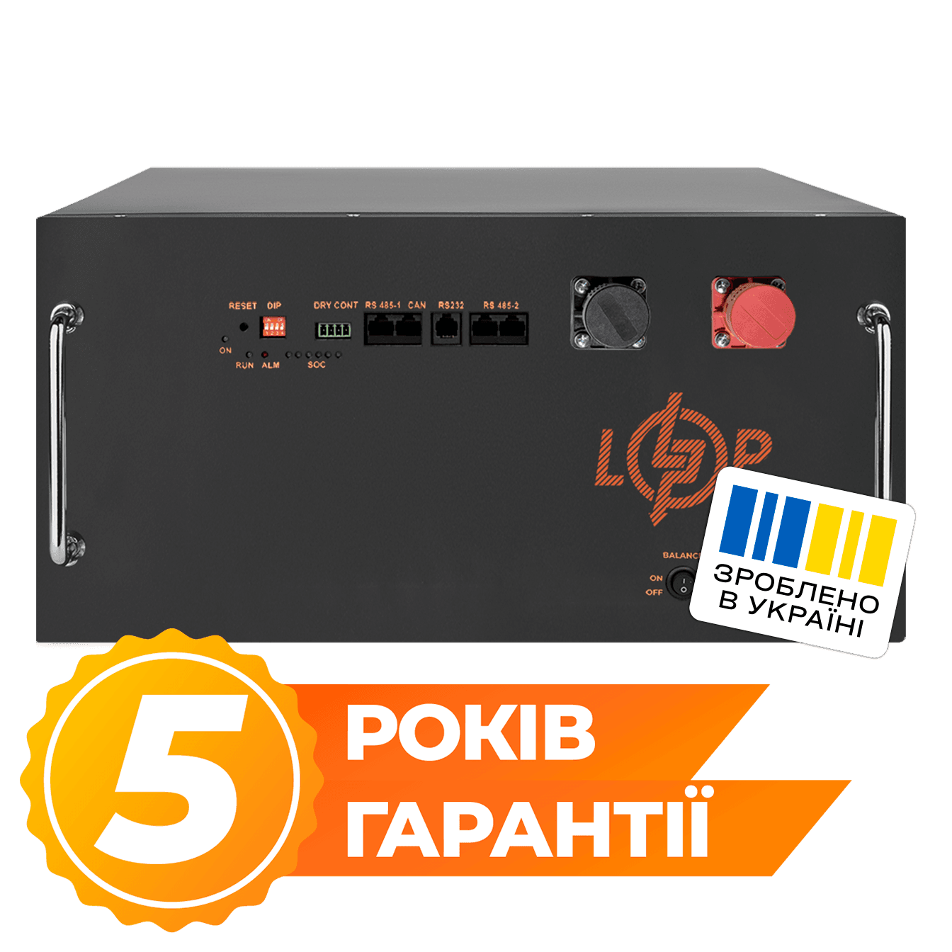 Акумулятор LP LiFePO4 51,2V - 160 Ah (8192Wh) (BMS JK 160A/100А) RM RS485/CAN BL