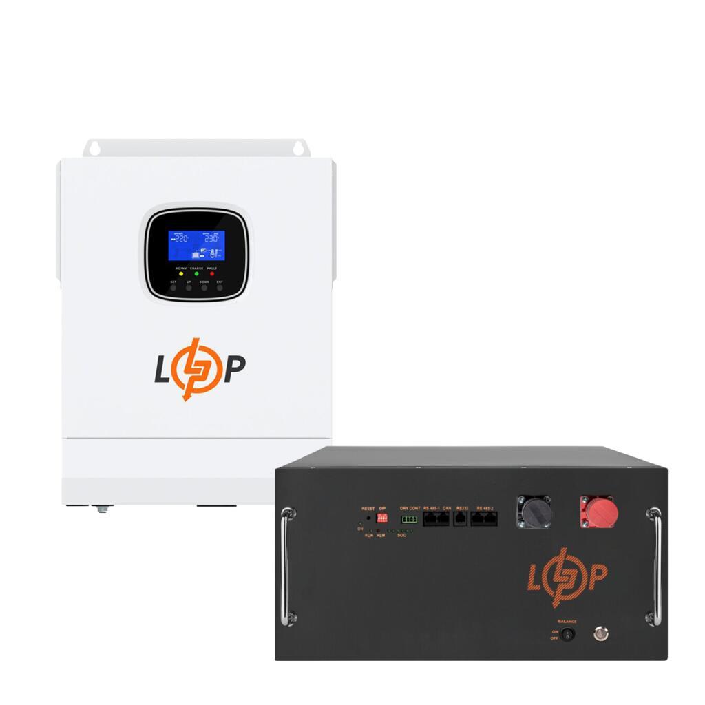 Комплект резервного питания LogicPower ДБЖ 3500W + литиевая (LiFePO4) батарея 7168 Вт·ч