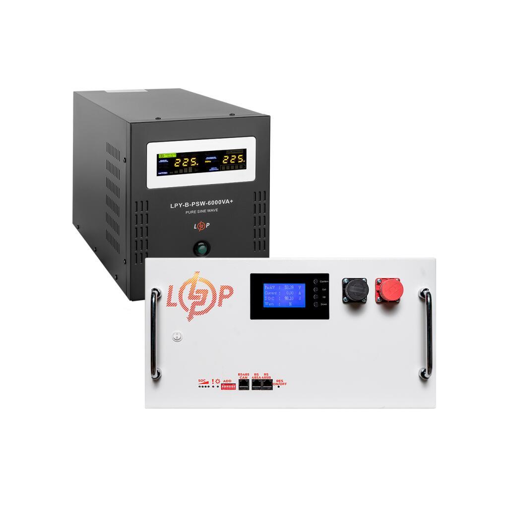 Комплект резервного питания LogicPower B6000 + литиевая (LiFePO4) батарея 16128 Ватт