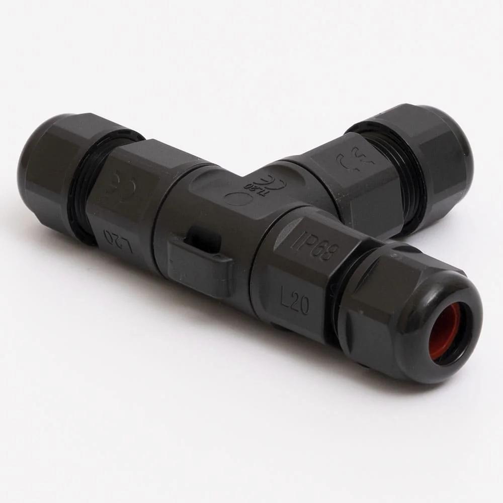 Соединитель T-образный TL20 2pin IP68 TAKEL