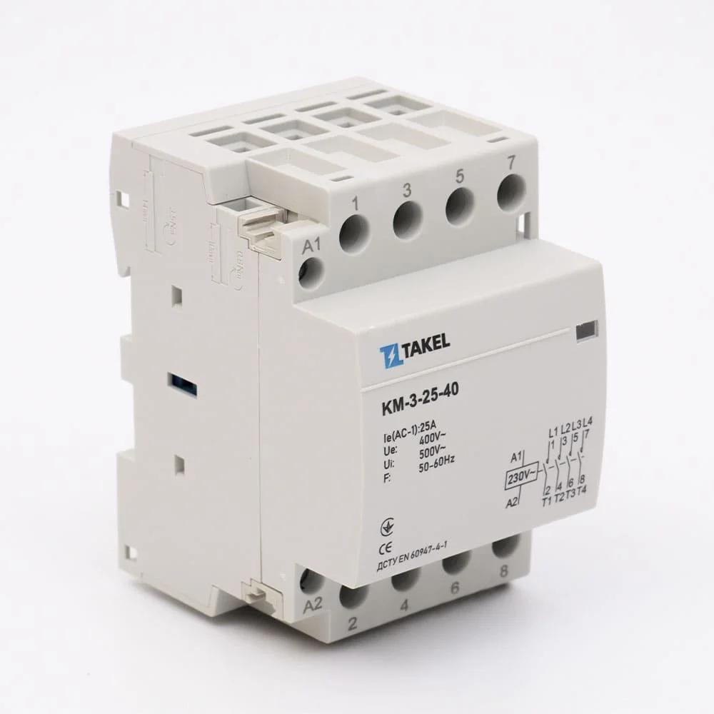Контактор модульный КМ-3-25-40 25А 4NO TAKEL