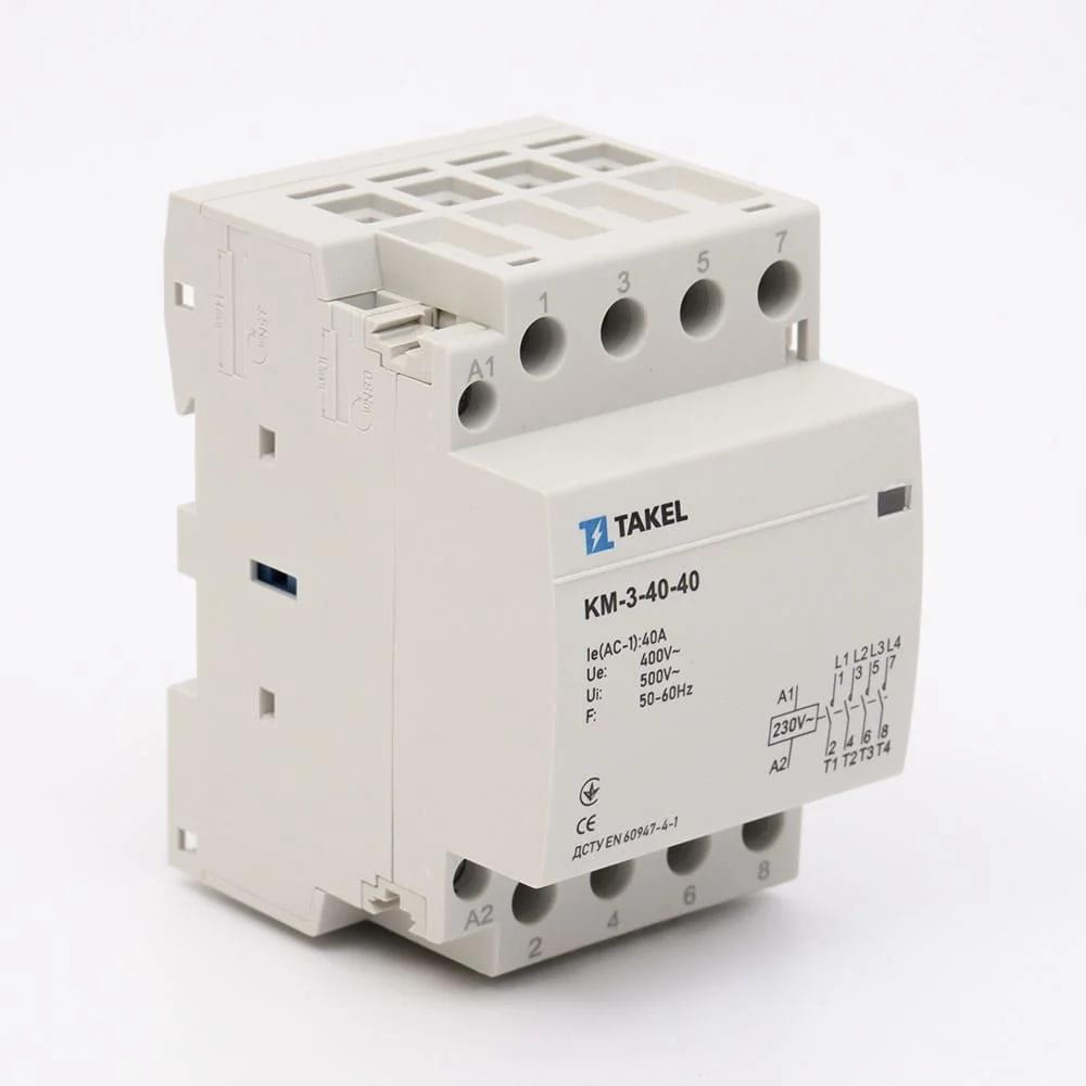 Контактор модульный КМ-3-40-40 40А 4NO TAKEL