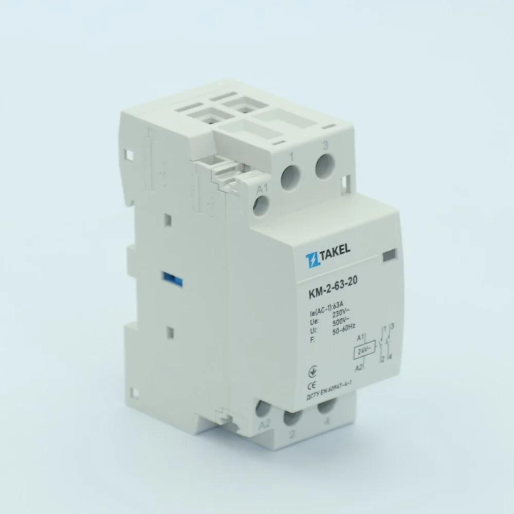 Контактор модульный КМ-2-63-20 63А 2НО 24В AC TAKEL