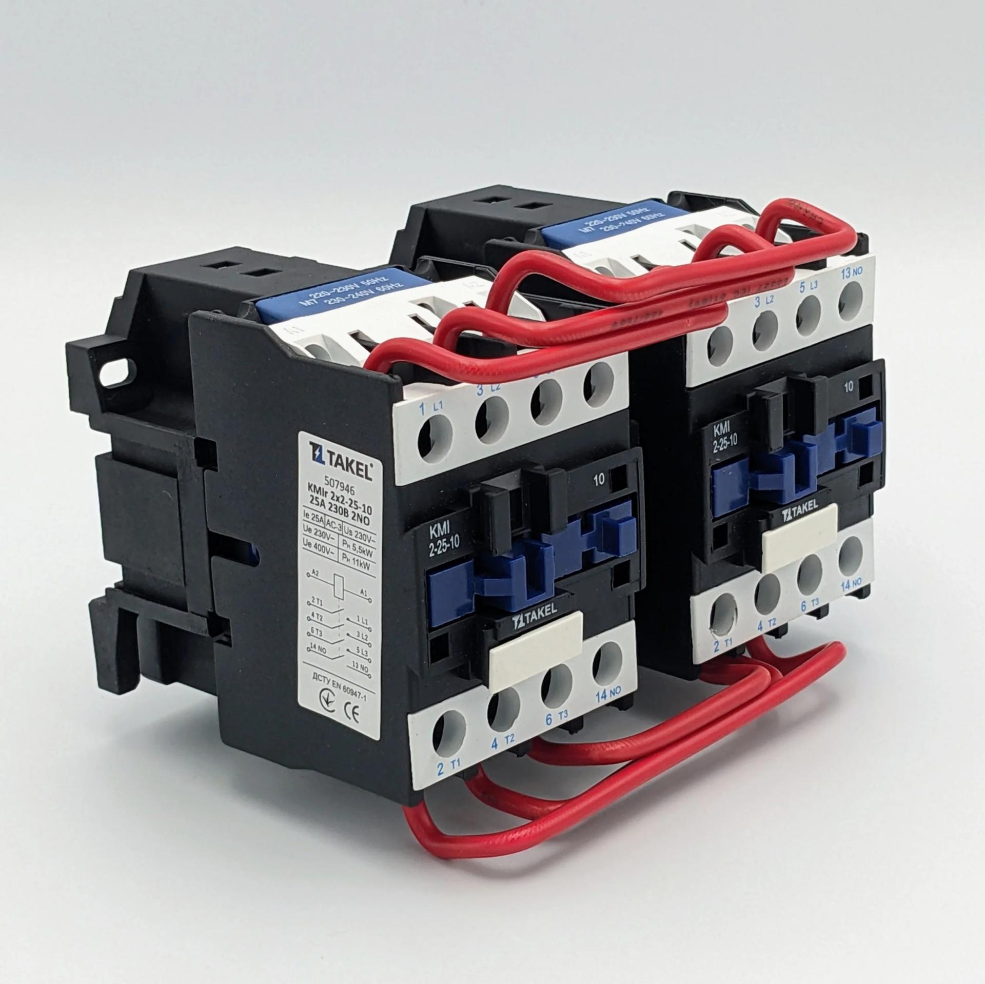 Контактор КМІr 2x2-25-10 25А 230В 2NO реверс -> Контактор КМІr 2x2-25-10 25А 230В 2НО реверс