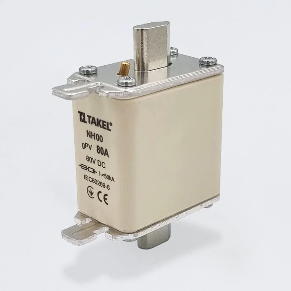 Плавкая вставка предохранителя NH00 80А 80V DC TAKEL