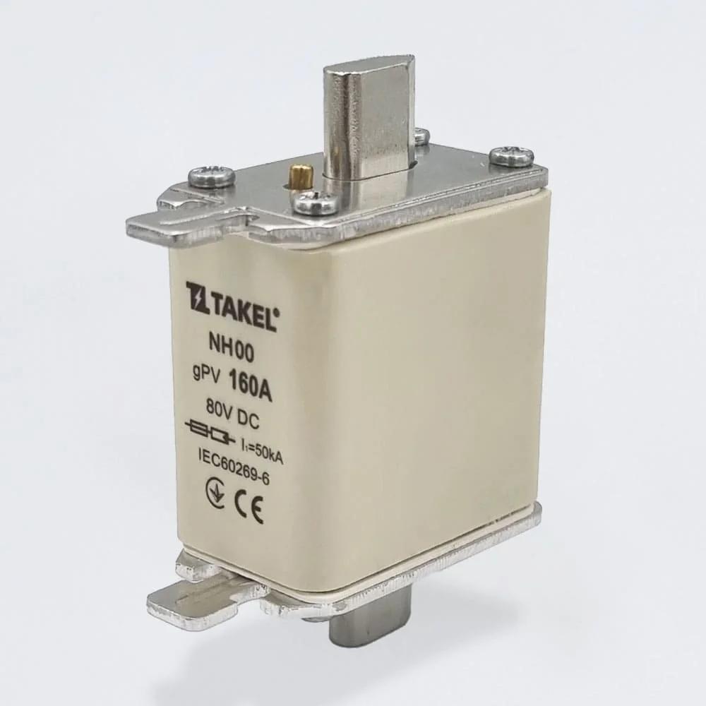 Плавка вставка запобіжника NH00 160А 80V DC TAKEL