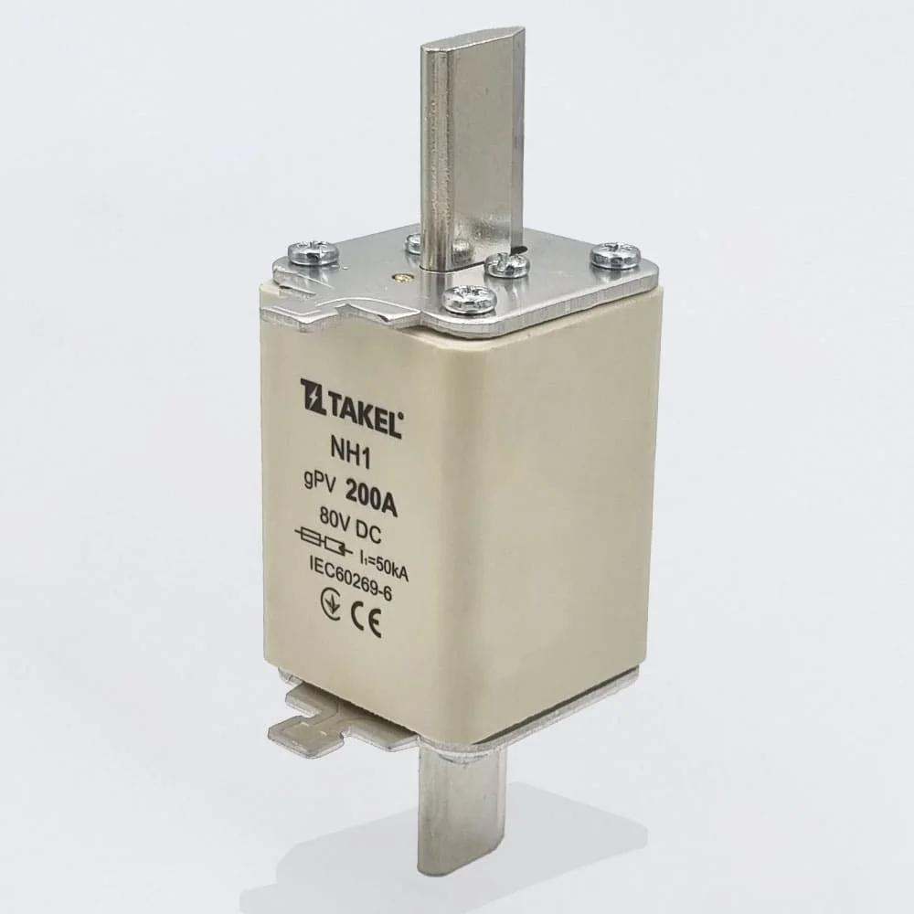 Плавкая вставка предохранителя NH1 200А 80V DC TAKEL