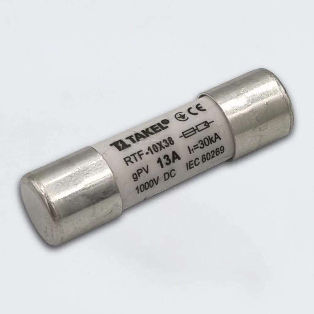 Плавка вставка запобіжника RTF 10х38 13А 1000V DC 30kA TAKEL