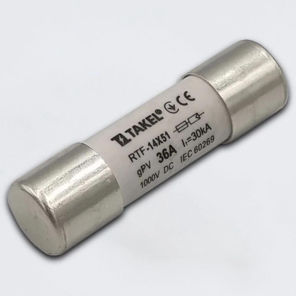 Плавка вставка предохранителя RTF 14х51 36А 1000V DC 30kA TAKEL