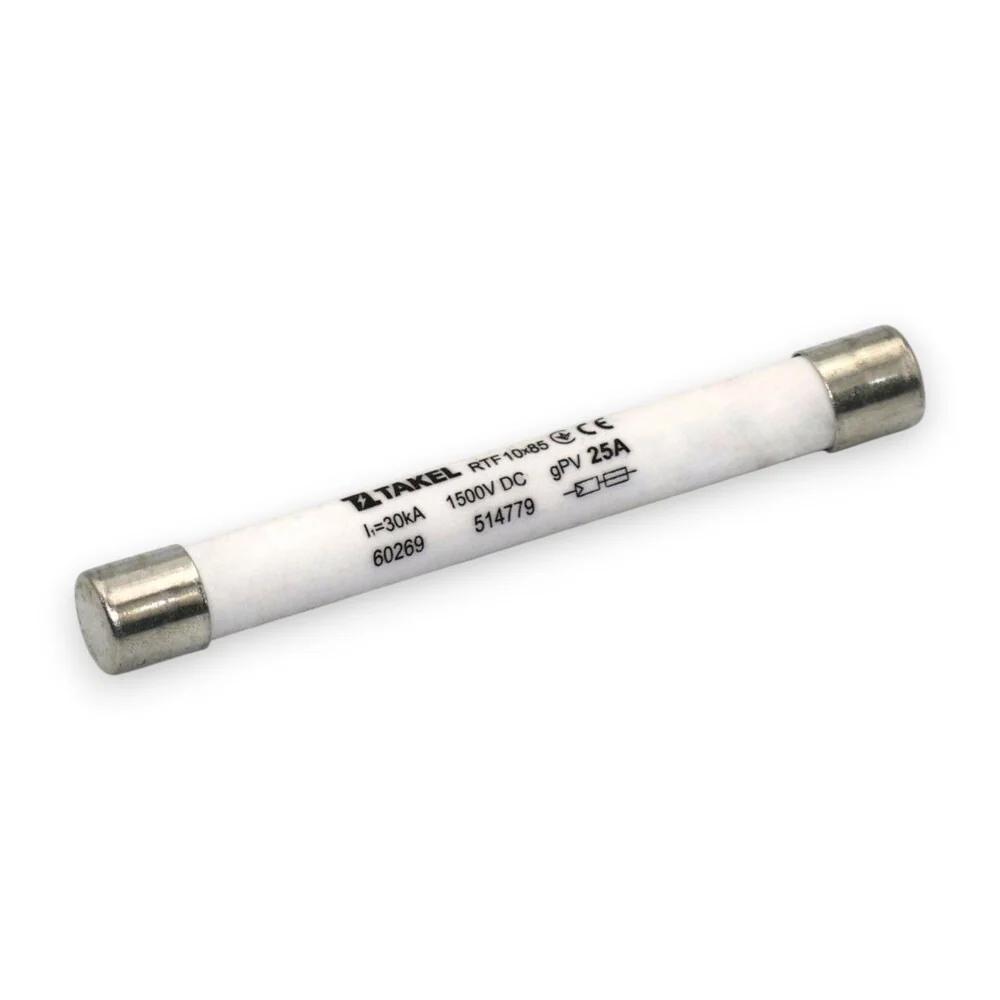 Плавка вставка запобіжника RTF 10х85 25А 1500В DC TAKEL