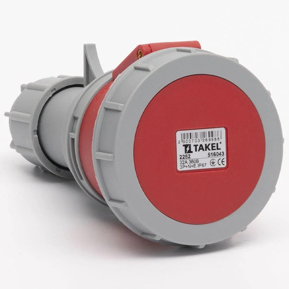 Розетка переносная 2252 32А 380В 3Р+N+Е IP67 Argent TAKEL