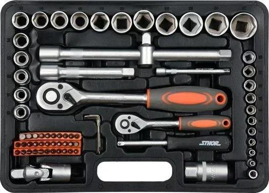 Набір головок торцевих STHOR 1/4" і 1/2" 72 предмета