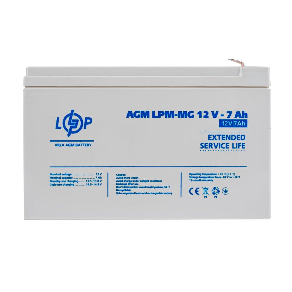 Акумулятор мультигелевий LPM-MG 12V - 7 Ah