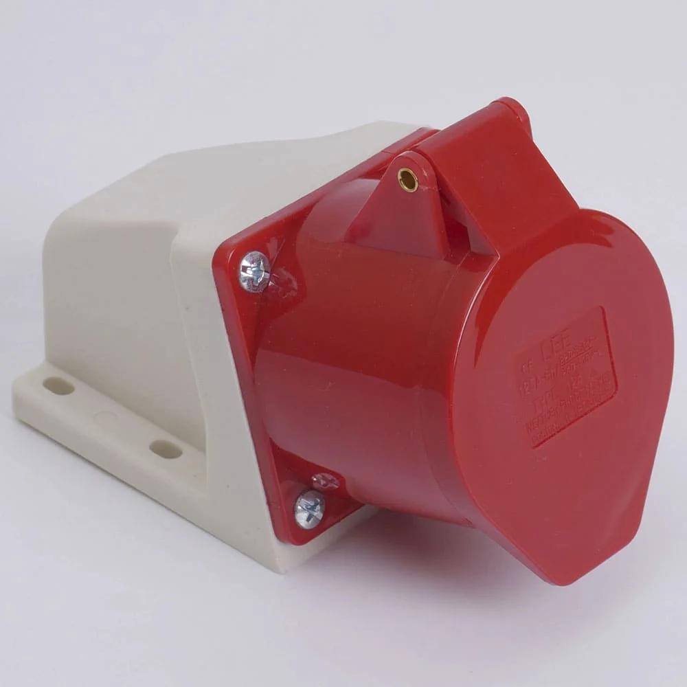 Розетка стационарная наружная 7145 125А 380В 3Р+N+Е IP67 LEE