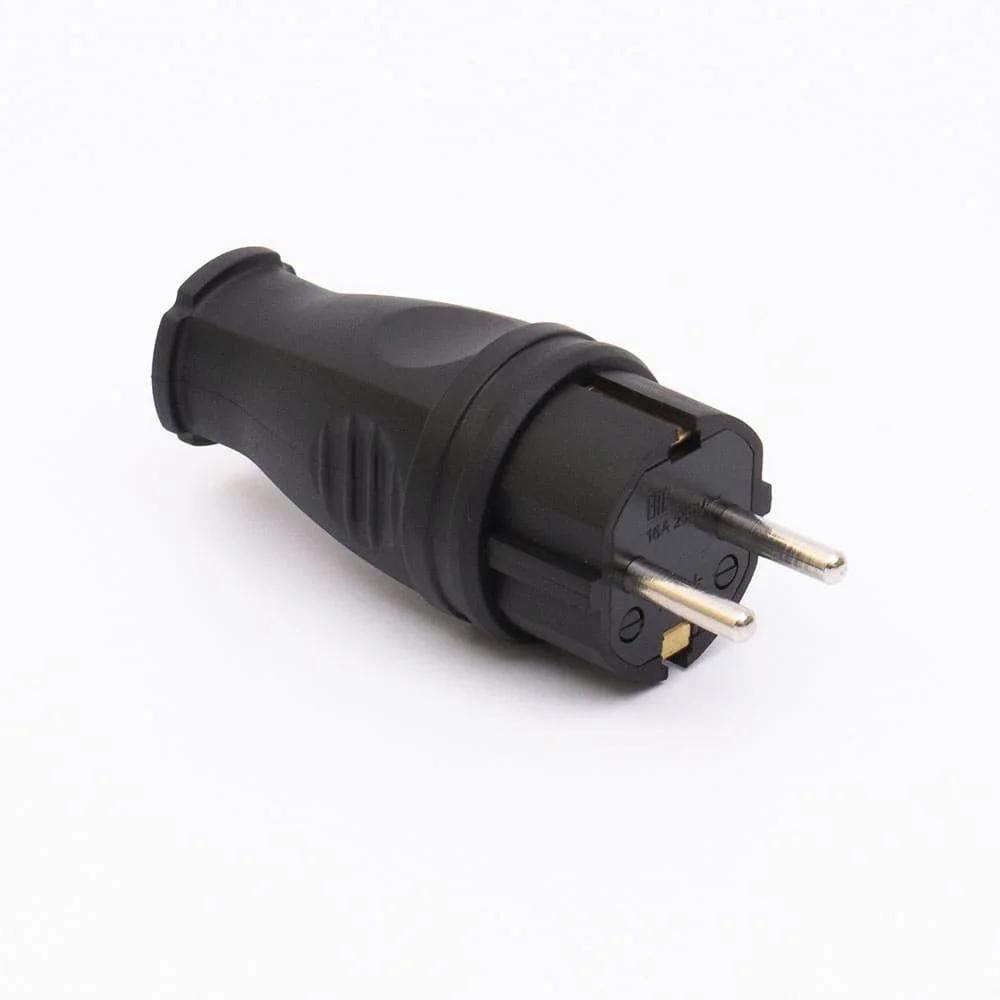 Вилка каучуковая прямая 405 2P+PE IP44 LEE