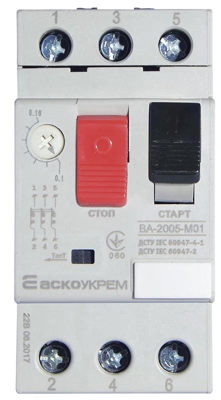 Автоматический выключатель защиты двигателя УКРЕМ ВА-2005 М01
