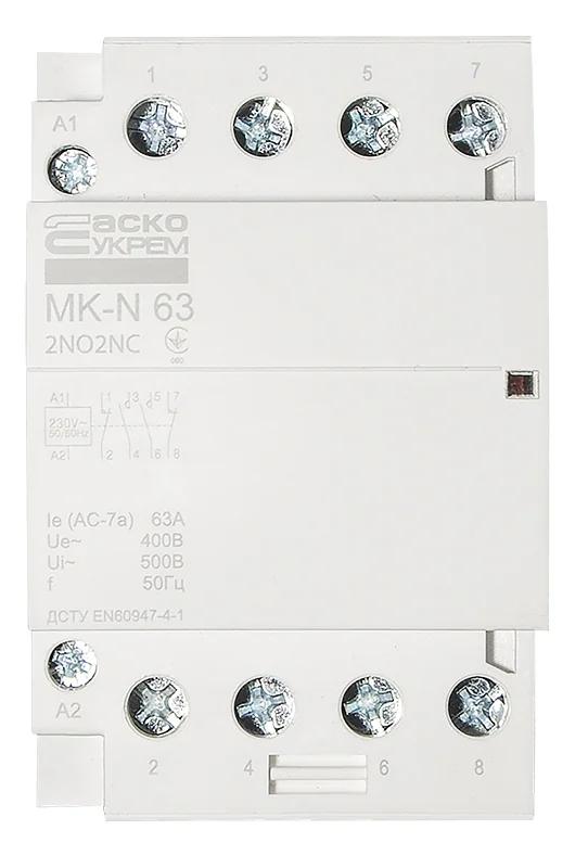 Модульний контактор MK-N 4P 63A 2NO2NC 220V