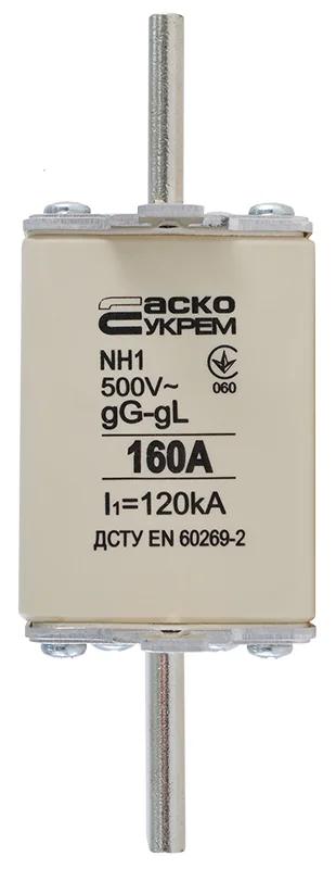 Запобіжник ножовий з плавкою вставкою NH1 160A gG