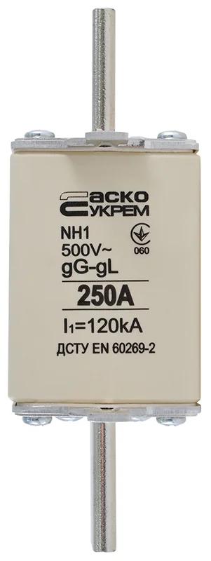 Запобіжник ножовий з плавкою вставкою NH1 250A gG
