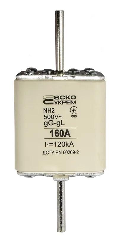 Запобіжник ножовий з плавкою вставкою NH2 160A gG