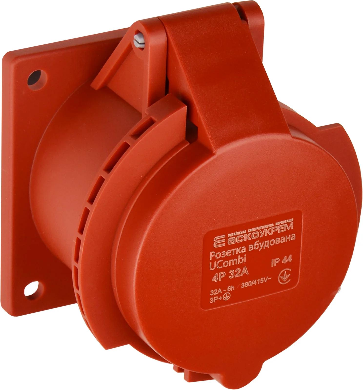 Розетка вбудована серії UCombi 4P 32A IP 44