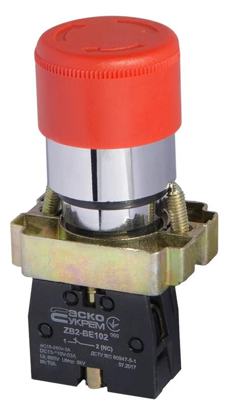 XB2-BS442 Кнопка безопасности. Возврат поворотом. d30mm