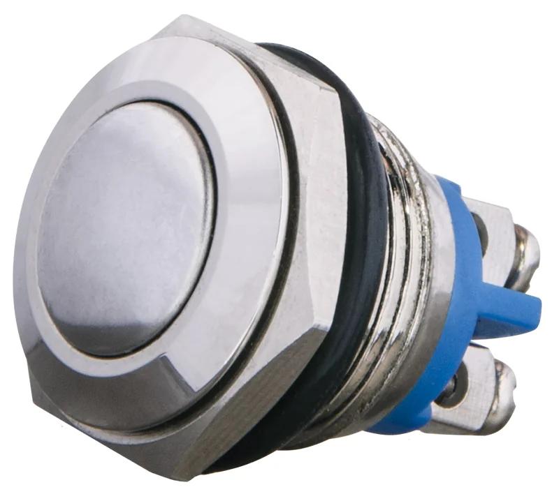 TY 16-231A Scr Кнопка металева опукла, (гвинтове з'єднання), 1NO. переводится как: TY 16-231A Scr Металлическая выпуклая кнопка, (винтовое соединение), 1НО.