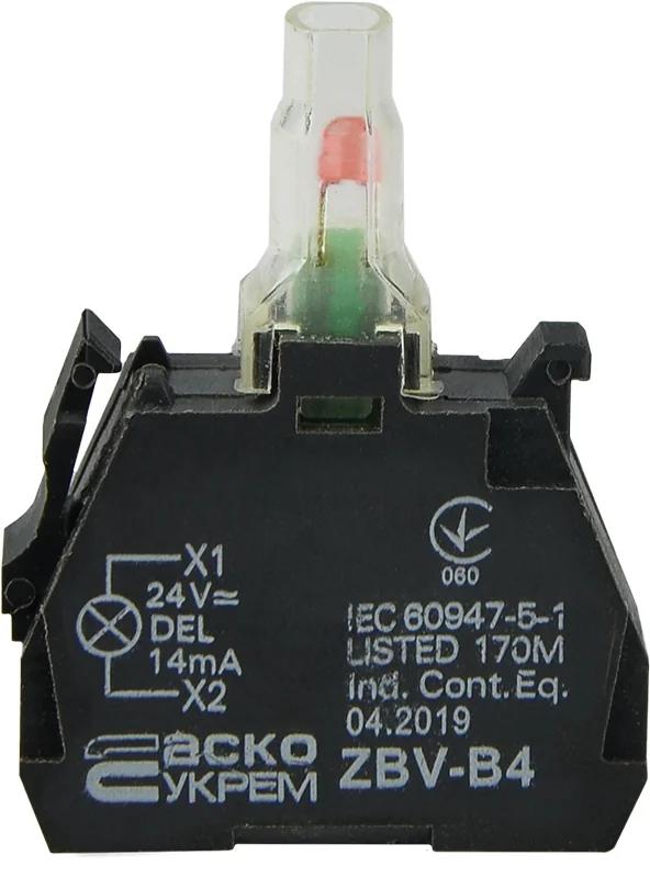 ZBV-B4 Блок для подсветки красный 24В для кнопок TB5