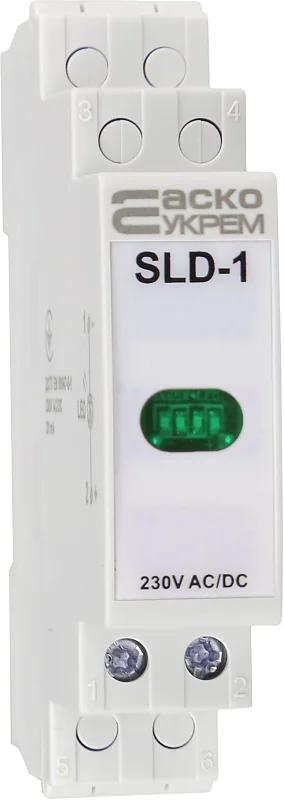 Модульний сигнальний індикатор 230V AC/DC SLD-1 зелений