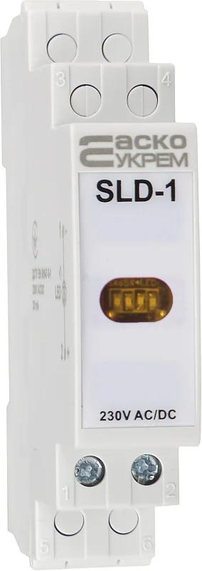 Модульный сигнальный индикатор 230V AC/DC SLD-1 желтый