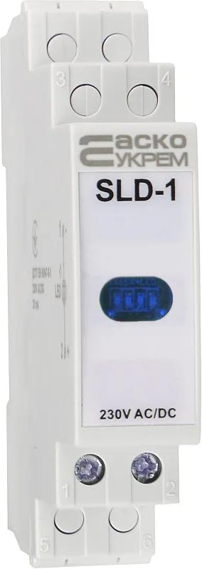 Модульний сигнальний індикатор 230V AC/DC SLD-1 синій