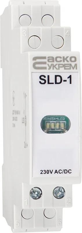 Модульний сигнальний індикатор 230V AC/DC SLD-1 білий