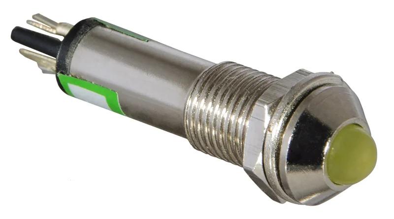 Сигнальна арматура AD22B-8 жовта 24V AC/DC