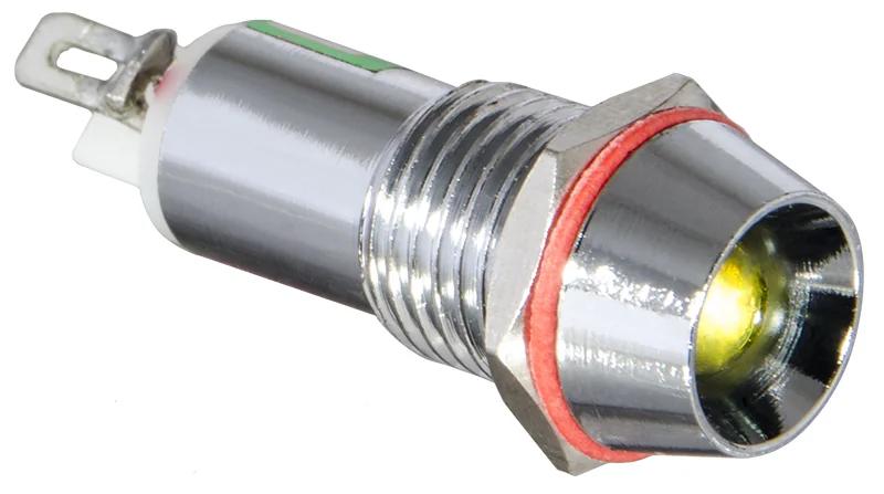 Сигнальна арматура AD22C-10 жовта 24V AC/DC