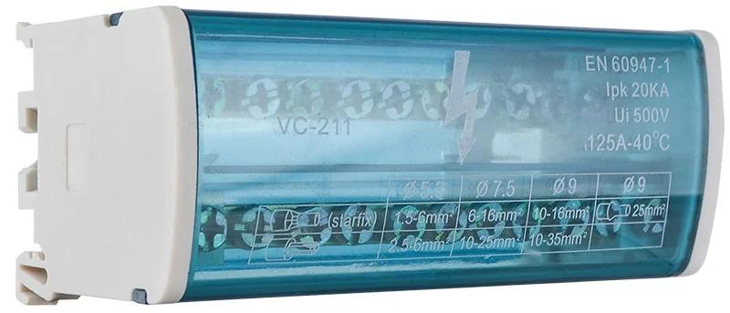 2x11 Нулевая шина в корпус VC-211 (2 блока по 11 отверстий)