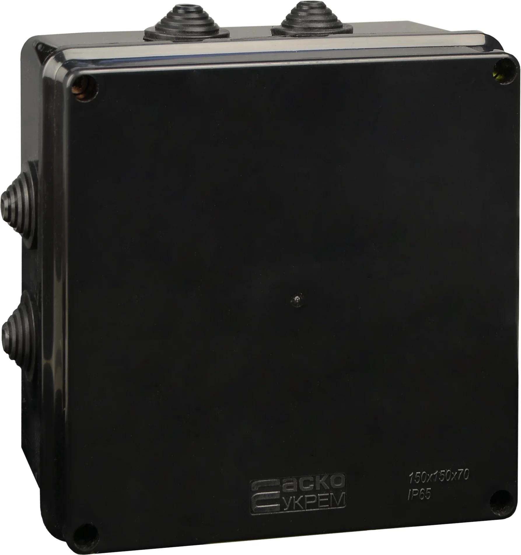 Распределительный ящик серии UAtmo Jet Black 150*150*70 (уп. 9шт)
