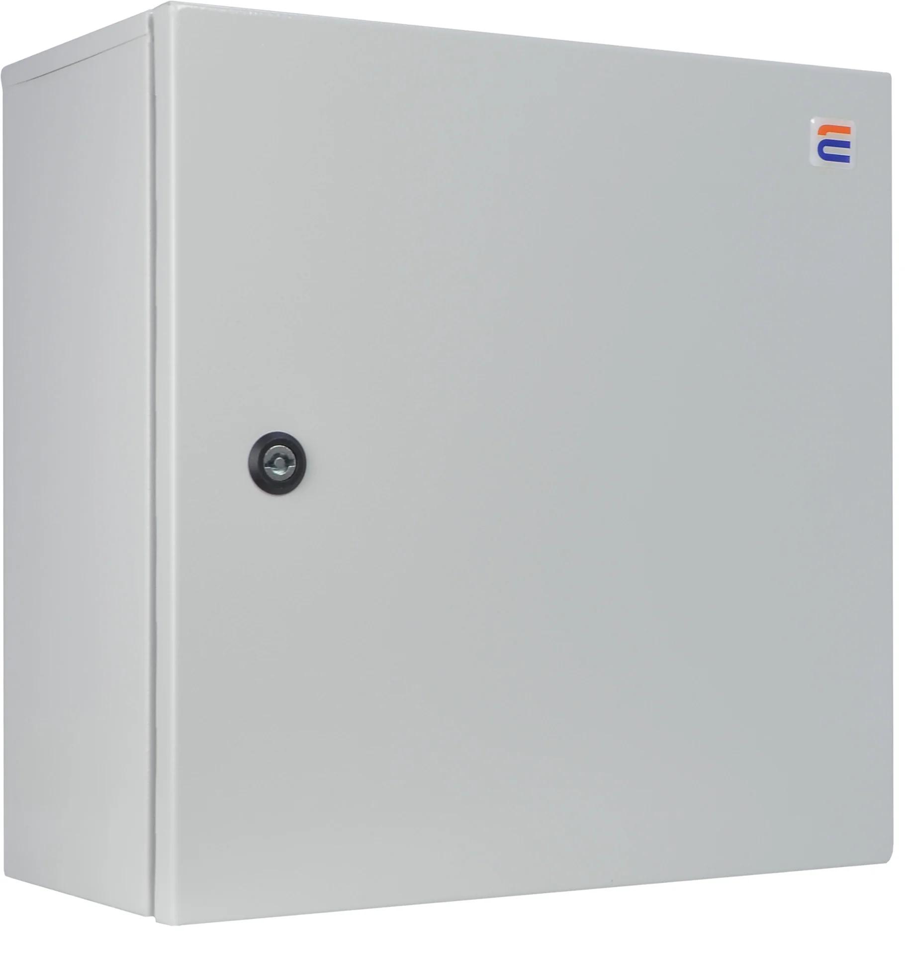 Корпус з монтажною панеллю металевий 40*40*20, IP31, серії UBox