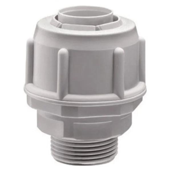 Соединитель прямой фиксированный GW FIT 25G PG21 серый IP54 GEWISS