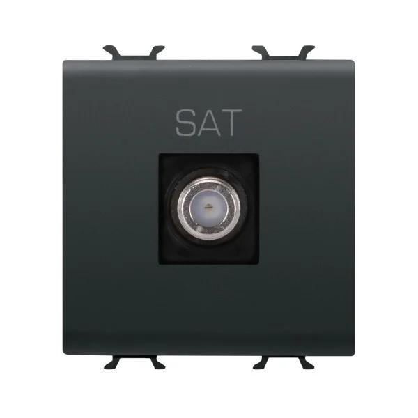 Розетка TV/SAT Chorusmart FEMALE CONN 2M чорний GEWISS