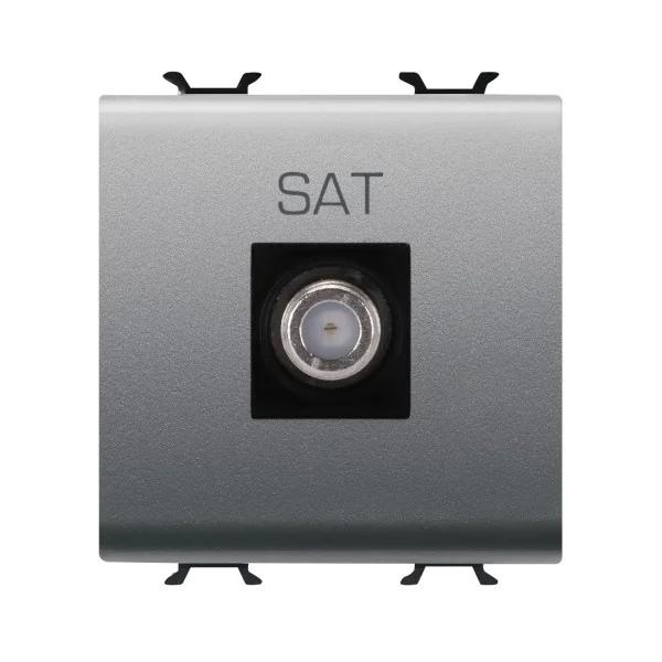 Розетка TV/SAT Chorusmart FEMALE CONN 2M титан GEWISS