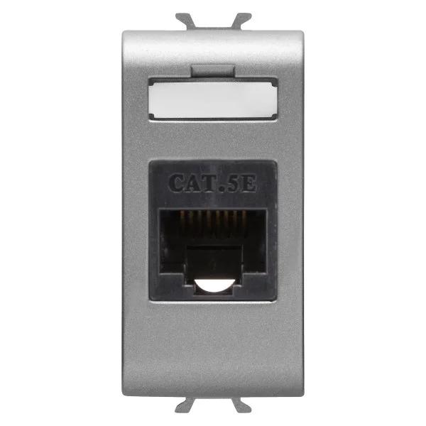 Розетка внутренняя Chorusmart RJ45 1M CAT.5E UTP титан GEWISS