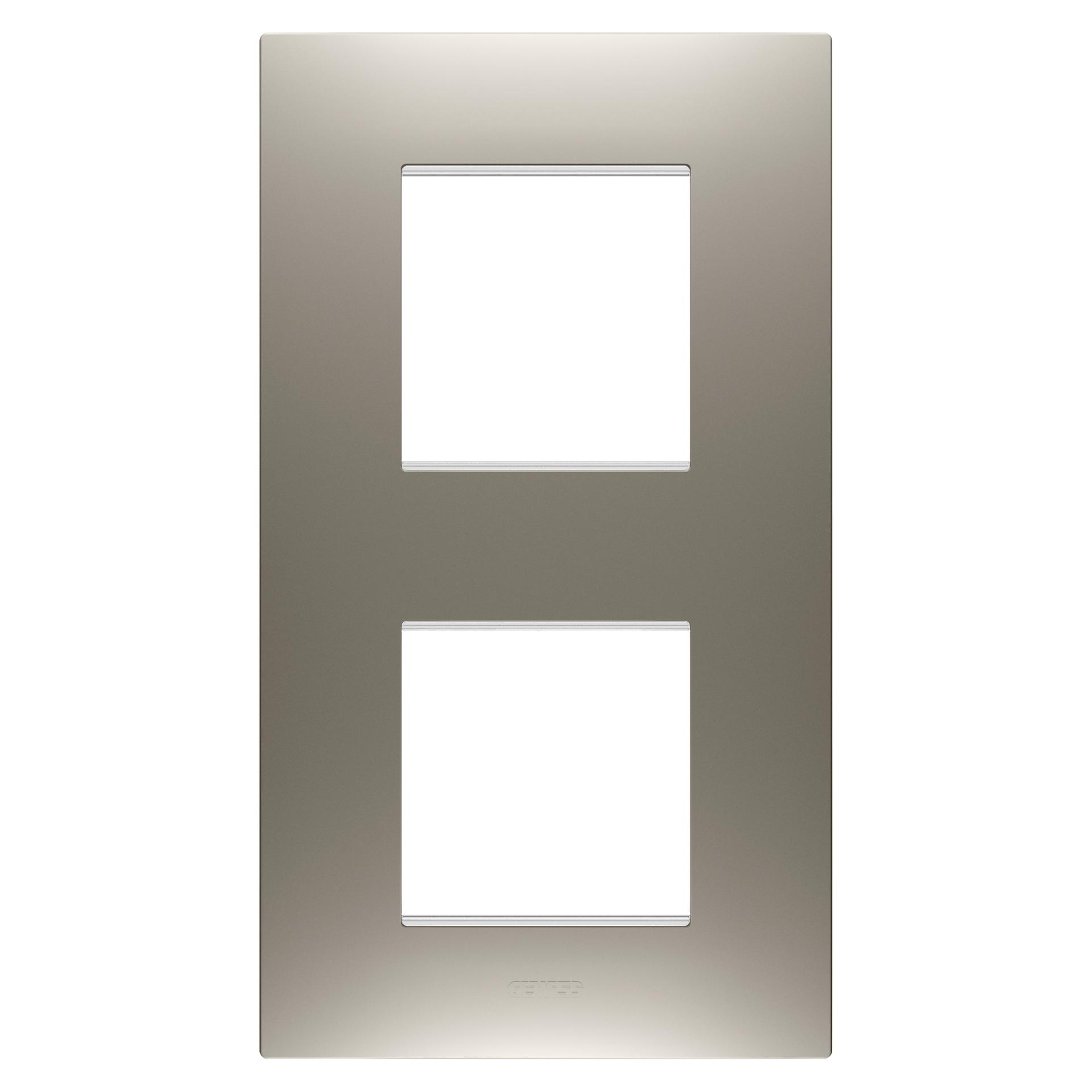 Рамка Chorusmart EGO 2+2M вертикальна сталь GEWISS -> Рамка Chorusmart EGO 2+2M вертикальная сталь GEWISS