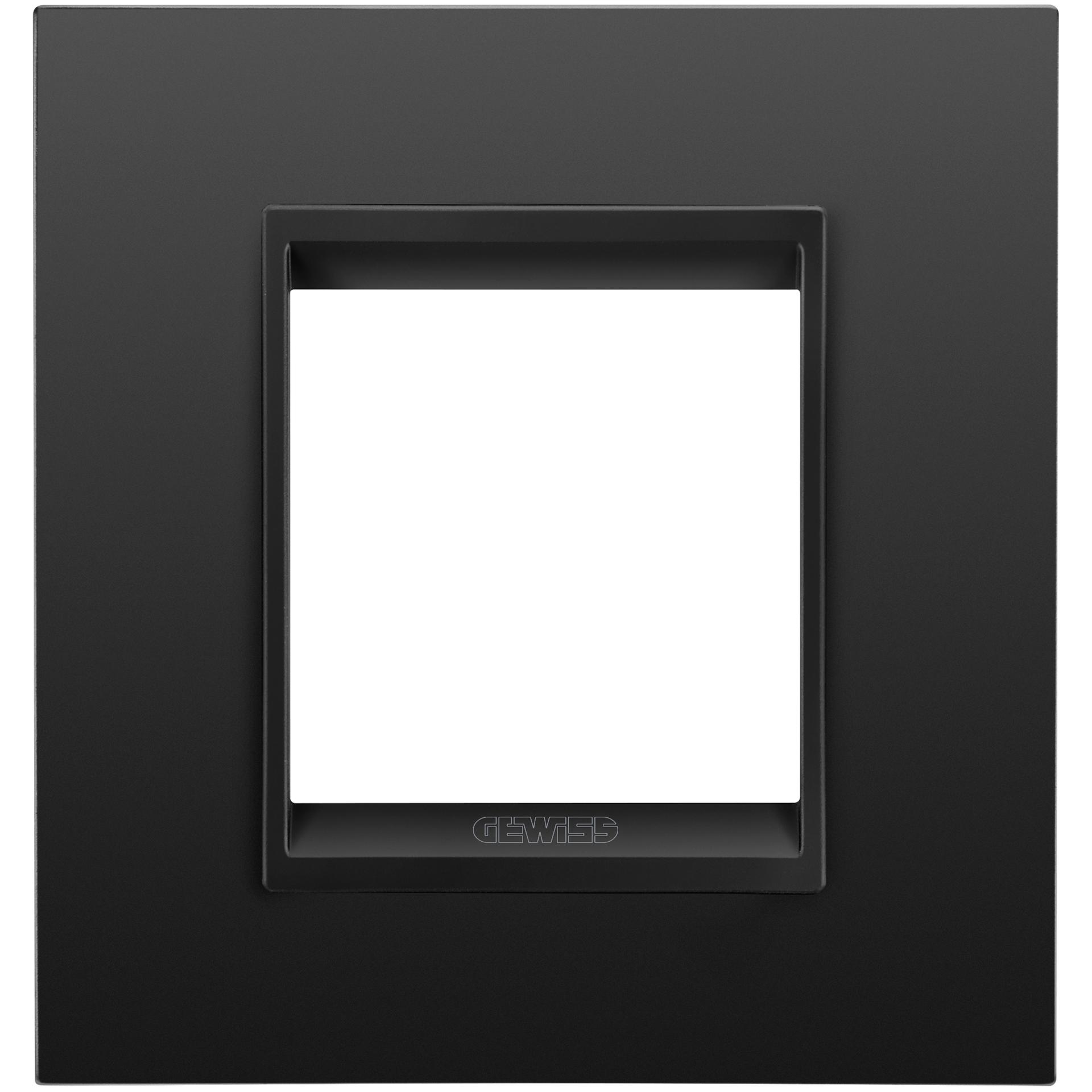 Рамка Chorusmart LUX 2M металлическая сатиновая черная GEWISS