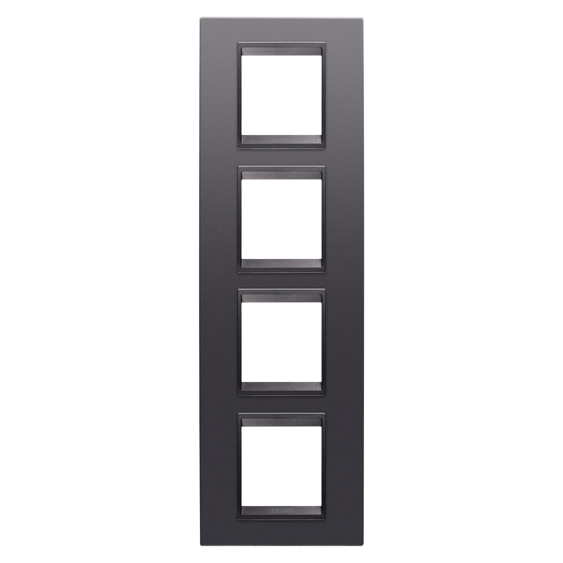 Рамка Chorusmart LUX 2+2+2+2M вертикальна сланець абсолют GEWISS -> Рамка Chorusmart LUX 2+2+2+2M вертикальная сланец абсолют GEWISS