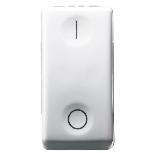 Вимикач 2P 250В 16AX 1 мод. символ 0/І білий SYSTEM GEWISS