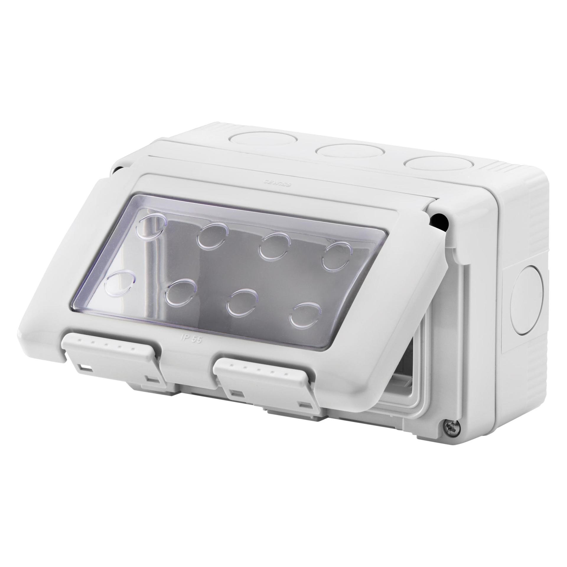 Герметичный корпус горизонтальный 27 COMBI 4М (4х1) IP55 серый GEWISS